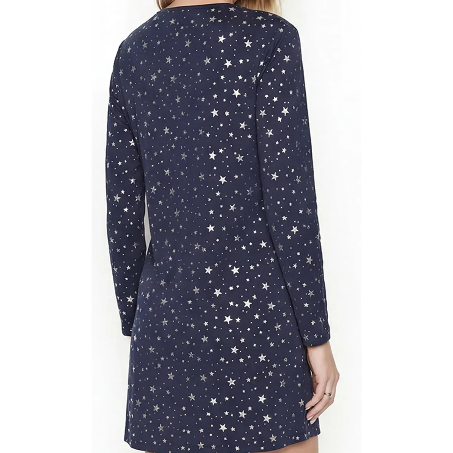Camisola Kayser Manga Larga Mujer Algodon color azul | Platanitos