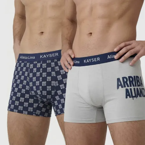 Duo Kayser Pack Boxer Hombre Corto Algodon color varios | Platanitos