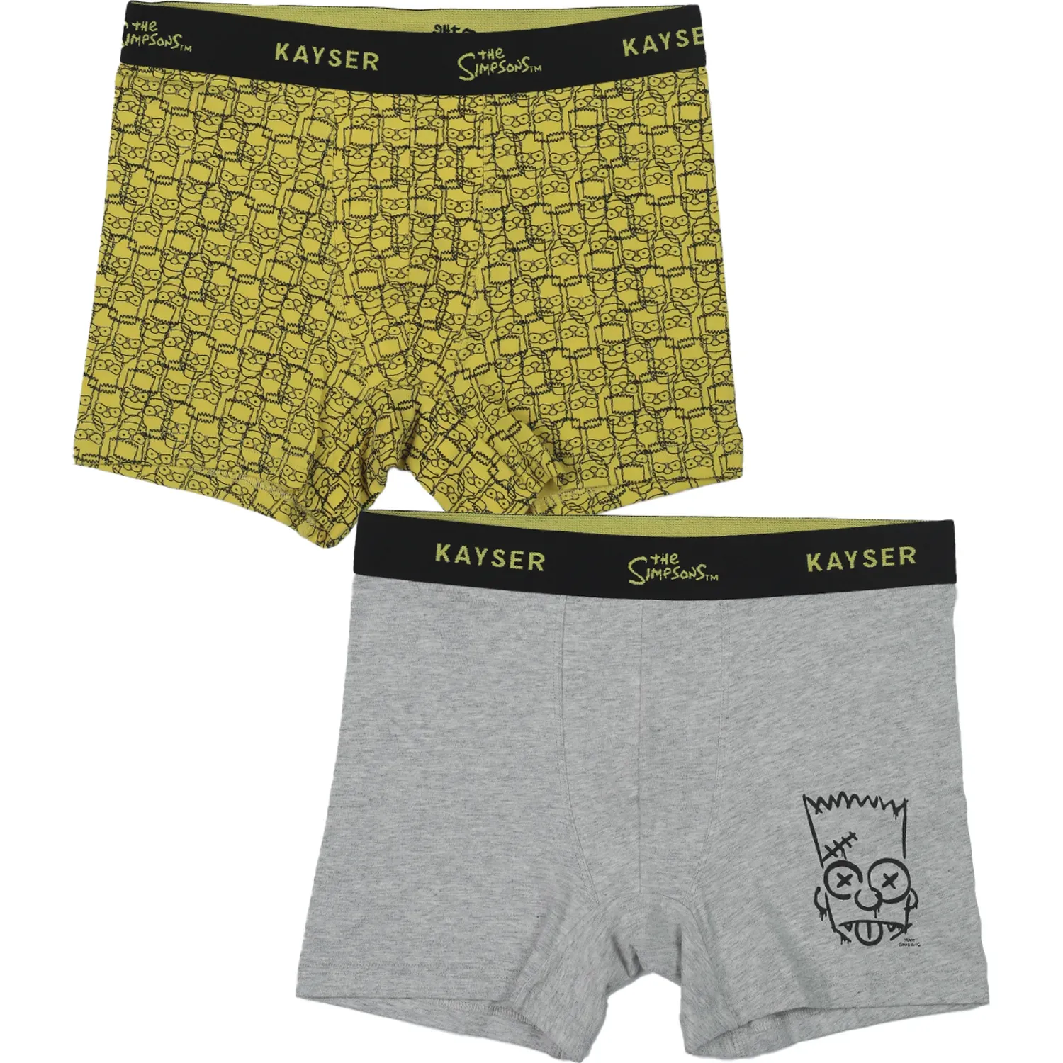 Duo Kayser Pack Boxer Niño Corto Algodon color amarillo | Platanitos