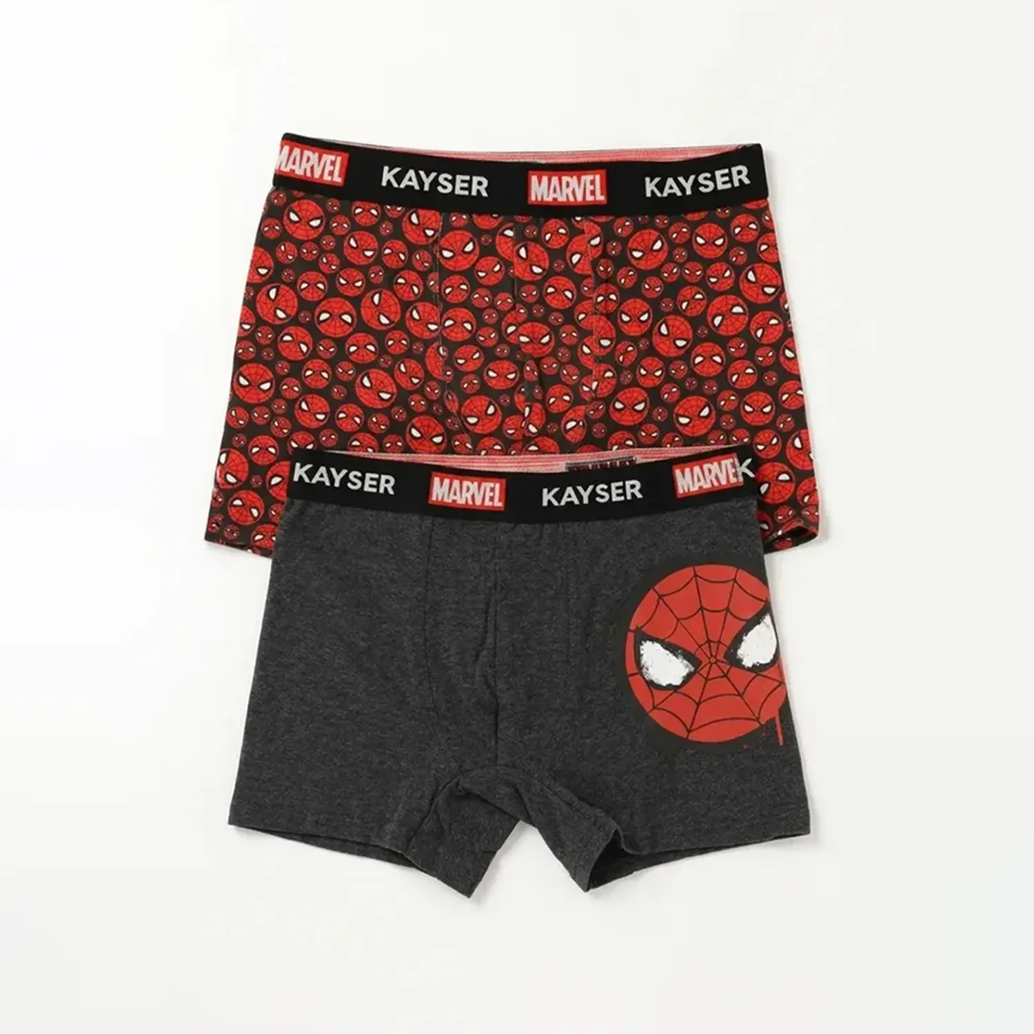 Duo Kayser Pack Boxer Niño Largo Algodon color rojo | Platanitos