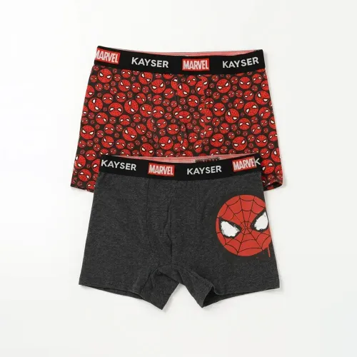 Duo Kayser Pack Boxer Niño Largo Algodon color rojo | Platanitos