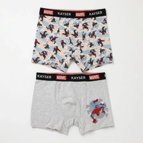 Duo Kayser Pack Boxer Niño Largo Algodon color gris | Platanitos