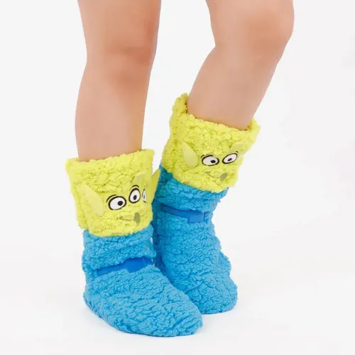 Media Kayser Antideslizante Unisex Disney Poliester color verde | Platanitos