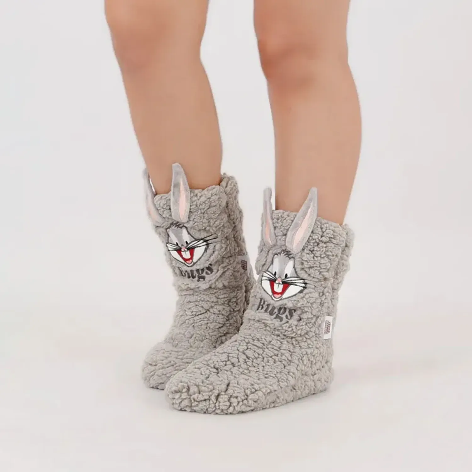 Medias Kayser Unisex Largas Coral Fleece color gris | Platanitos