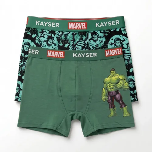 Pack Kayser De 2 Boxer Hombre Largo Algodon color verde | Platanitos