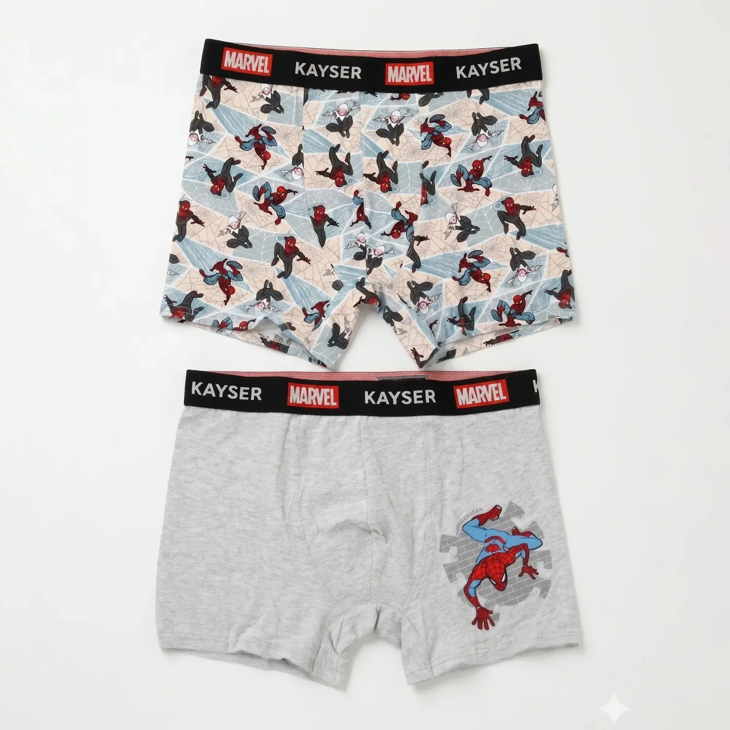 Pack Kayser De 2 Boxer Hombre Largo Algodon color gris | Platanitos