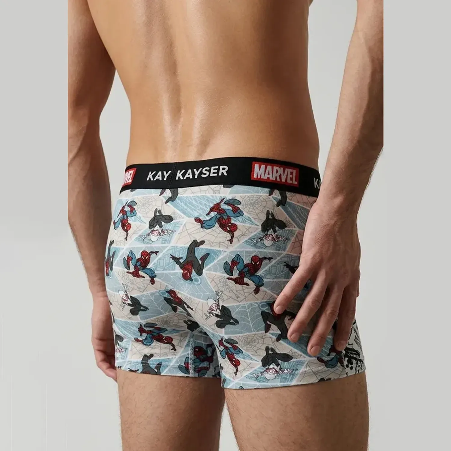 Pack Kayser De 2 Boxer Hombre Largo Algodon color gris | Platanitos