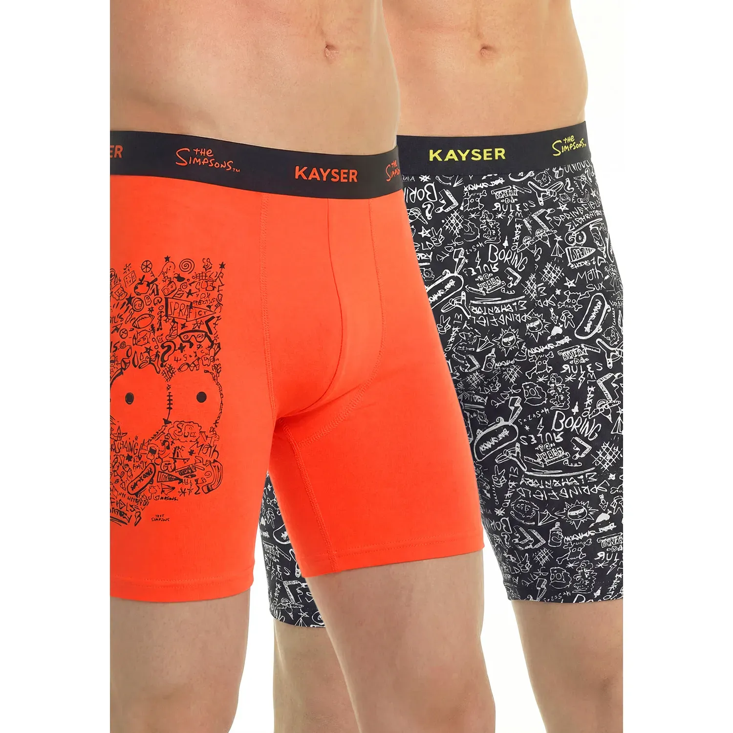 Pack Kayser De 2 Boxer Hombre Largo Algodon color negro | Platanitos