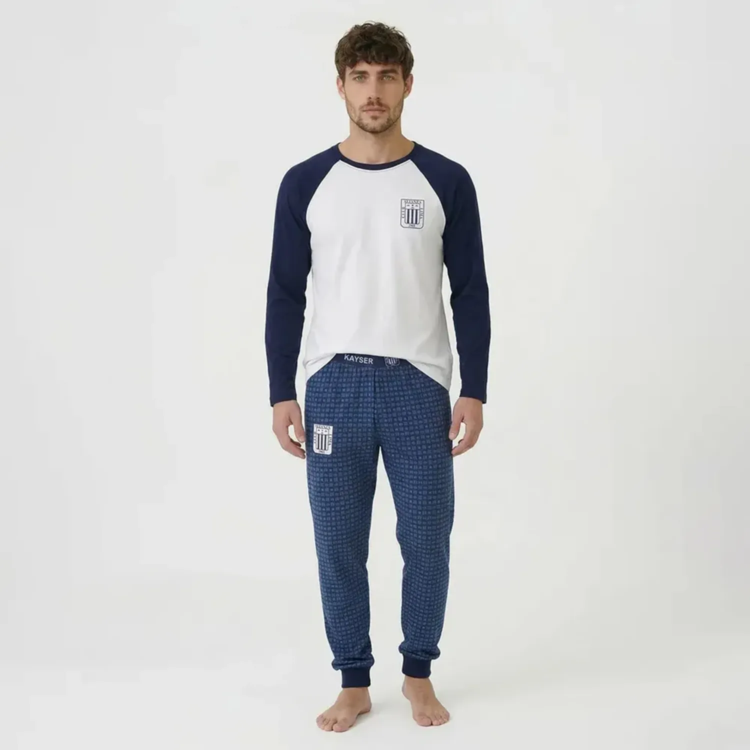 Pijama Kayser Hombre Pantalon Algodon color azul | Platanitos