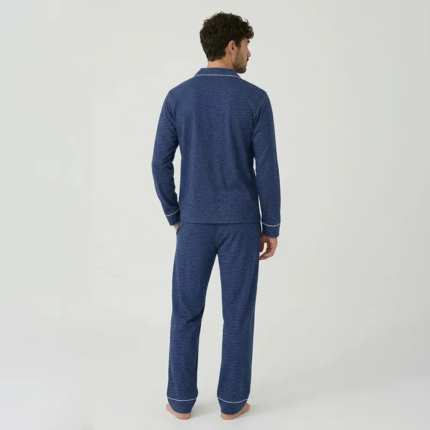 Pijama Kayser Hombre Pantalon Algodon color azul | Platanitos