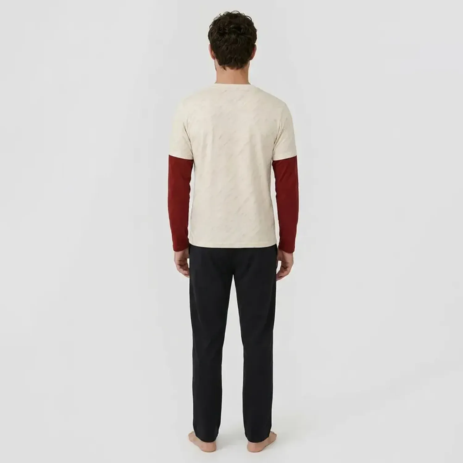 Pijama Kayser Hombre Pantalon Algodon color beige | Platanitos