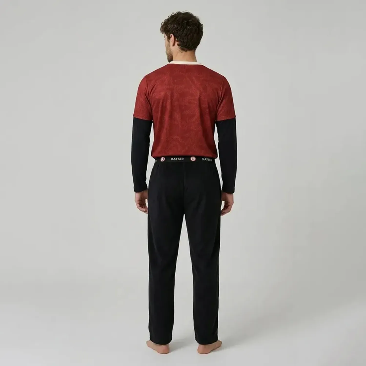 Pijama Kayser Hombre Pantalon Algodon color negro | Platanitos