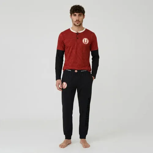 Pijama Kayser Hombre Pantalon Algodon color negro | Platanitos