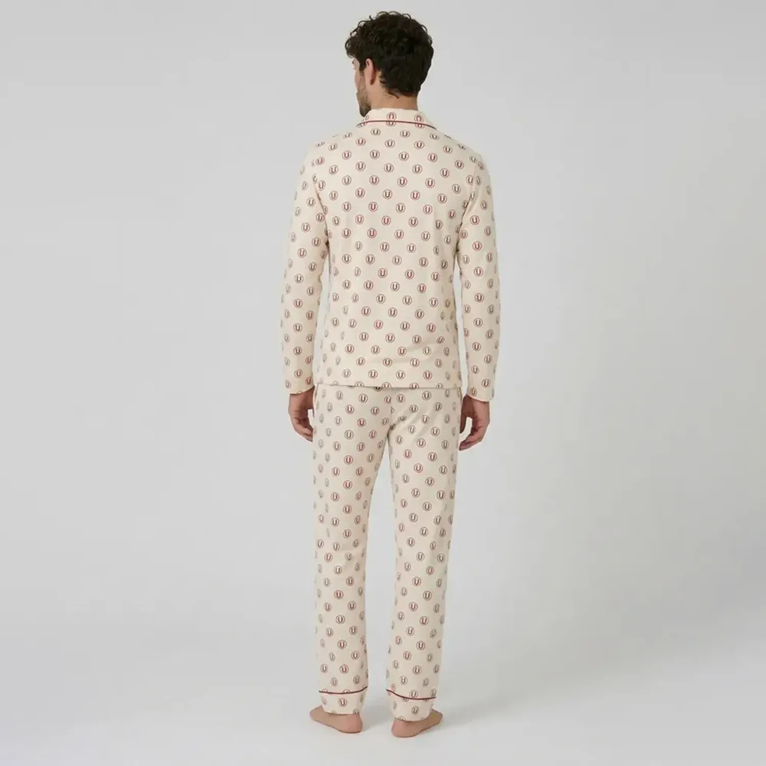 Pijama Kayser Hombre Pantalon Algodon color beige | Platanitos