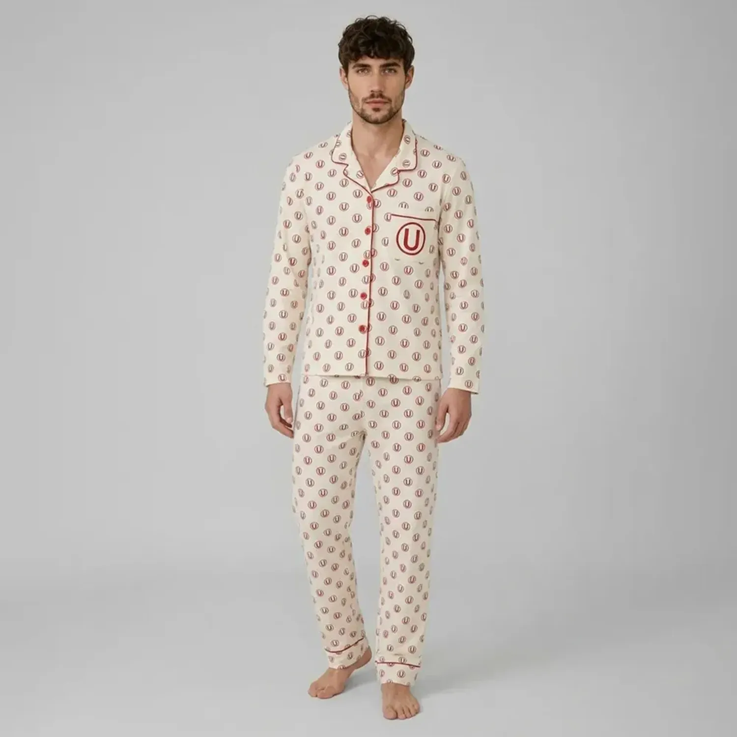 Pijama Kayser Hombre Pantalon Algodon color beige | Platanitos