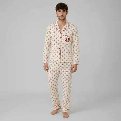 Pijama Kayser Hombre Pantalon Algodon color beige | Platanitos