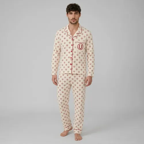Pijama Kayser Hombre Pantalon Algodon color beige | Platanitos