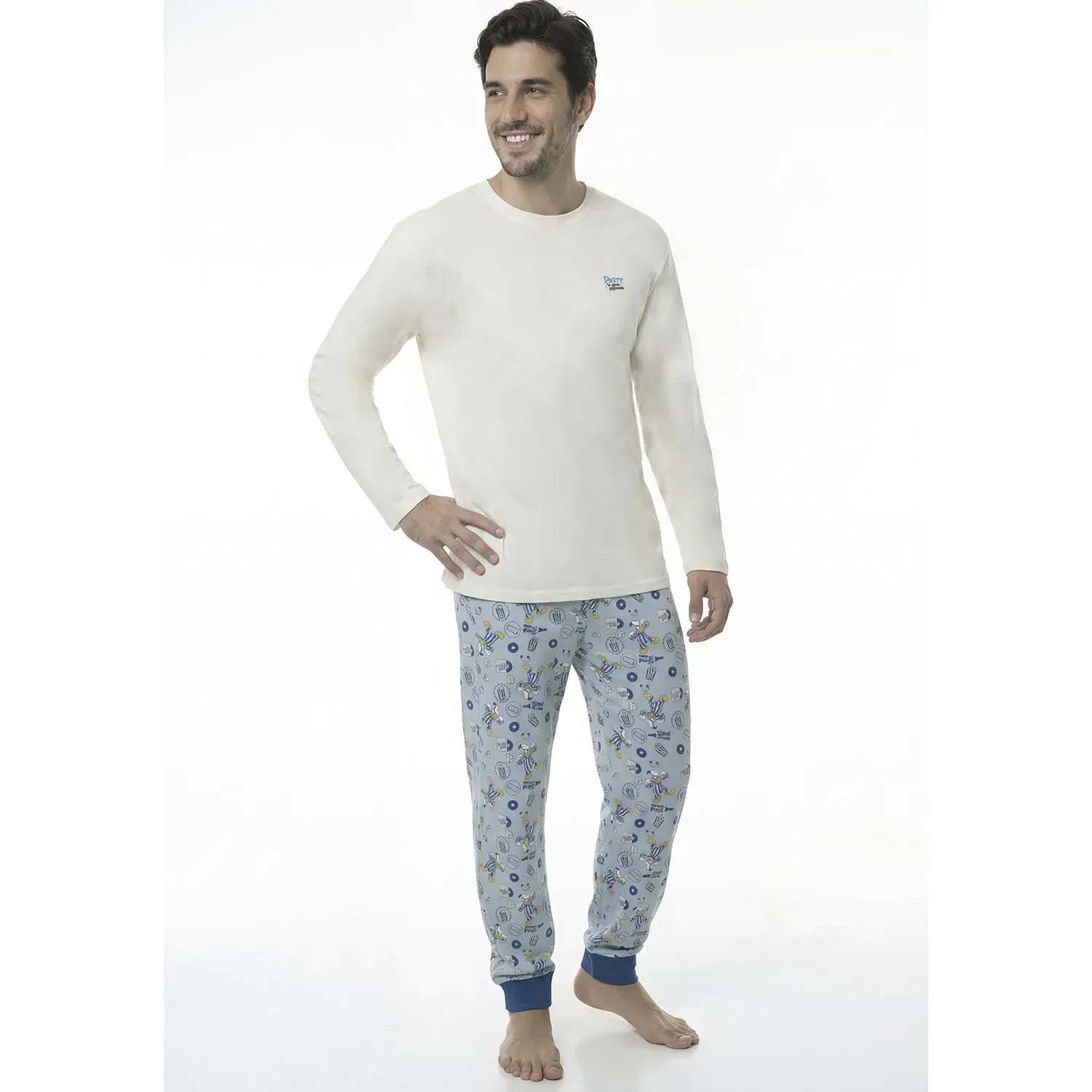 Pijama Kayser Hombre Pantalon Algodon color marfil | Platanitos