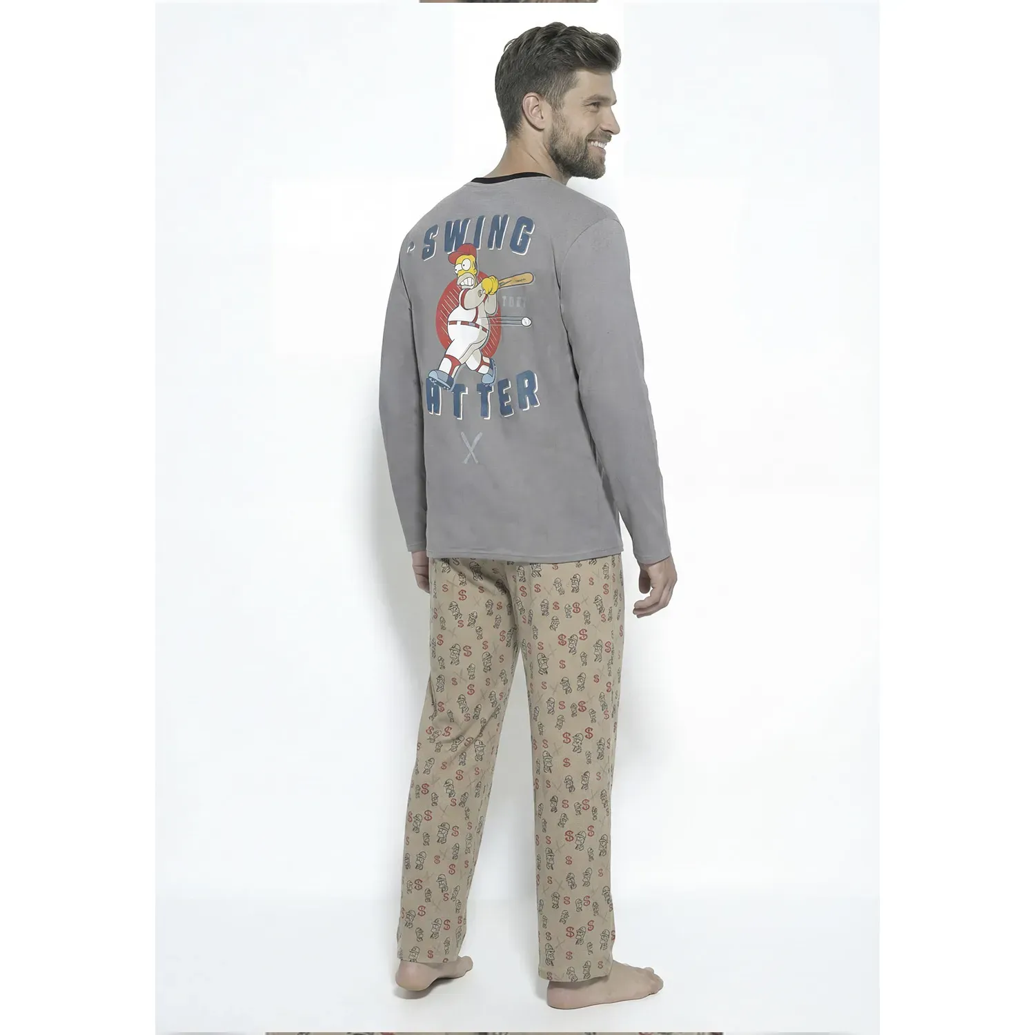 Pijama Kayser Hombre Pantalon Algodon color gris | Platanitos