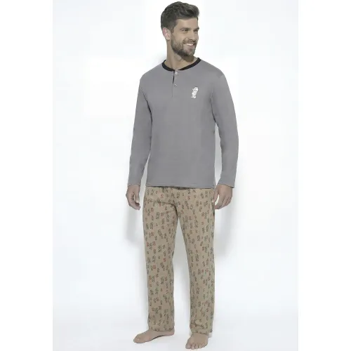 Pijama Kayser Hombre Pantalon Algodon color gris | Platanitos