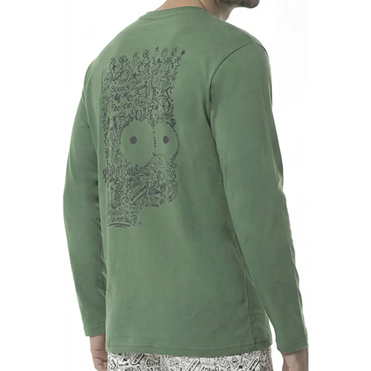 Pijama Kayser Hombre Pantalon Algodon color verde | Platanitos