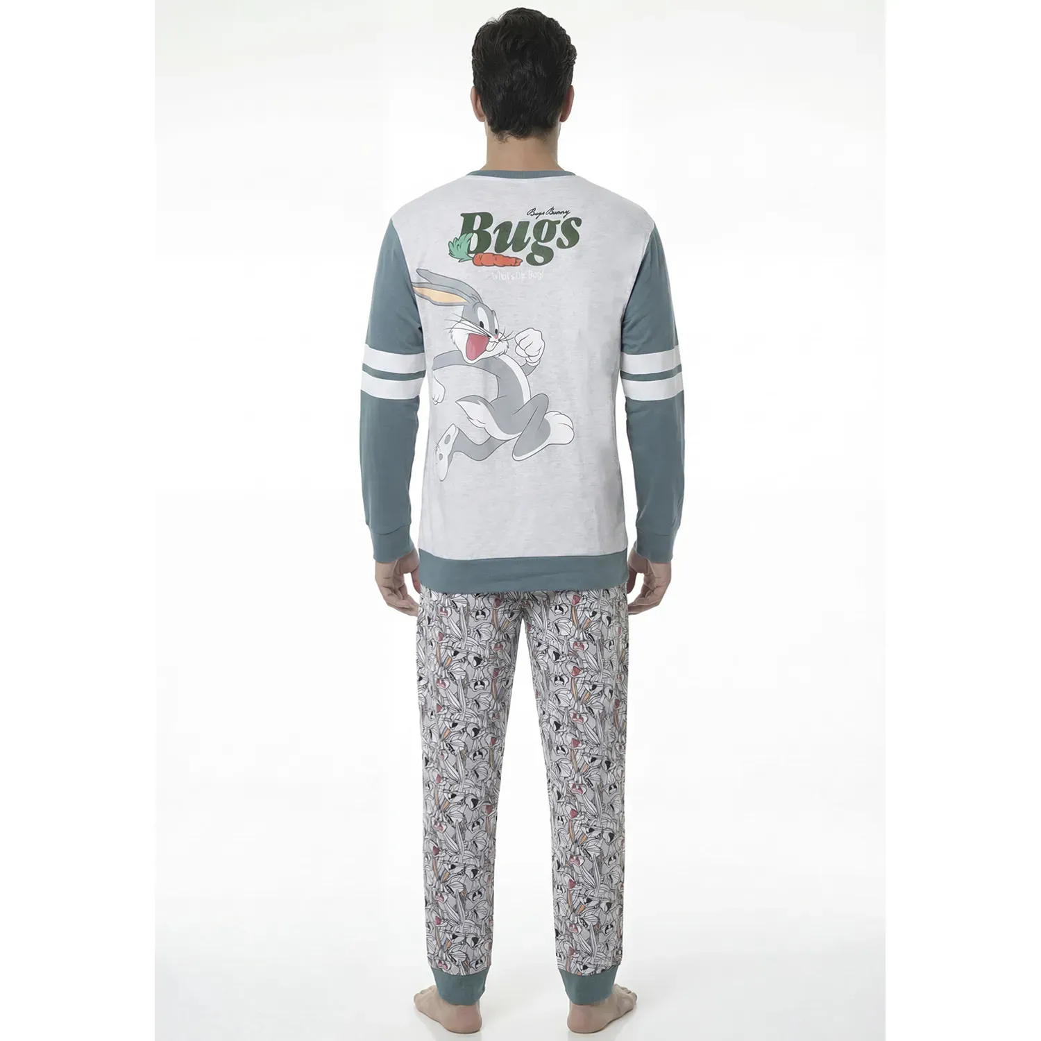 Pijama Kayser Hombre Pantalon Algodon color gris | Platanitos