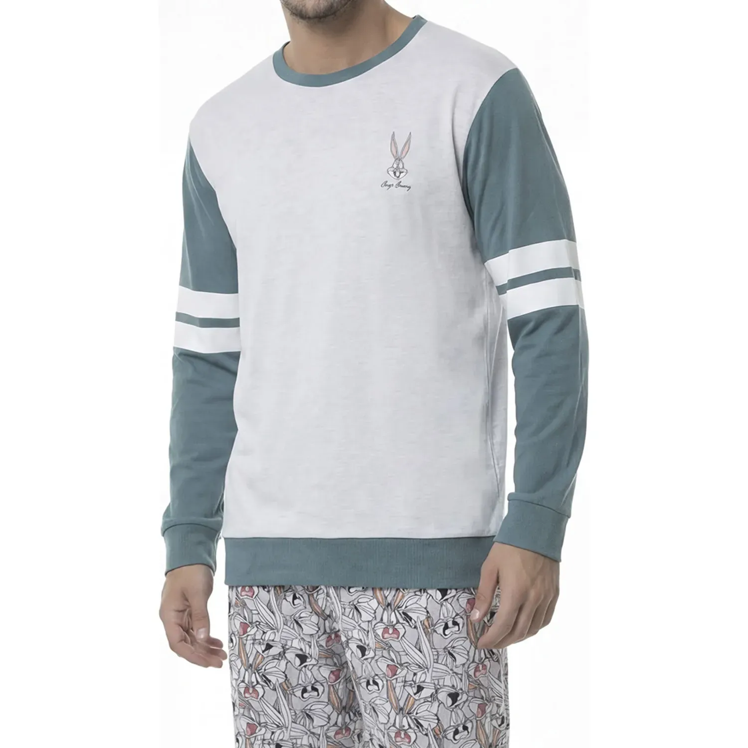Pijama Kayser Hombre Pantalon Algodon color gris | Platanitos
