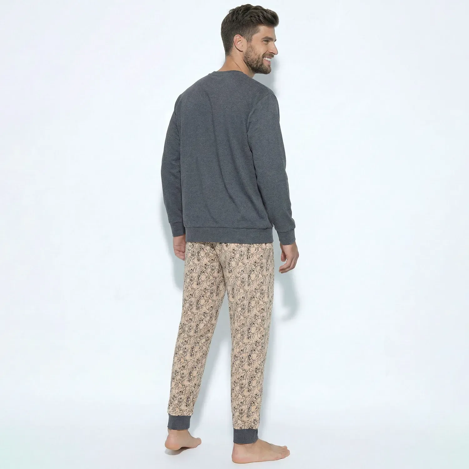 Pijama Kayser Hombre Pantalon Algodon color beige | Platanitos