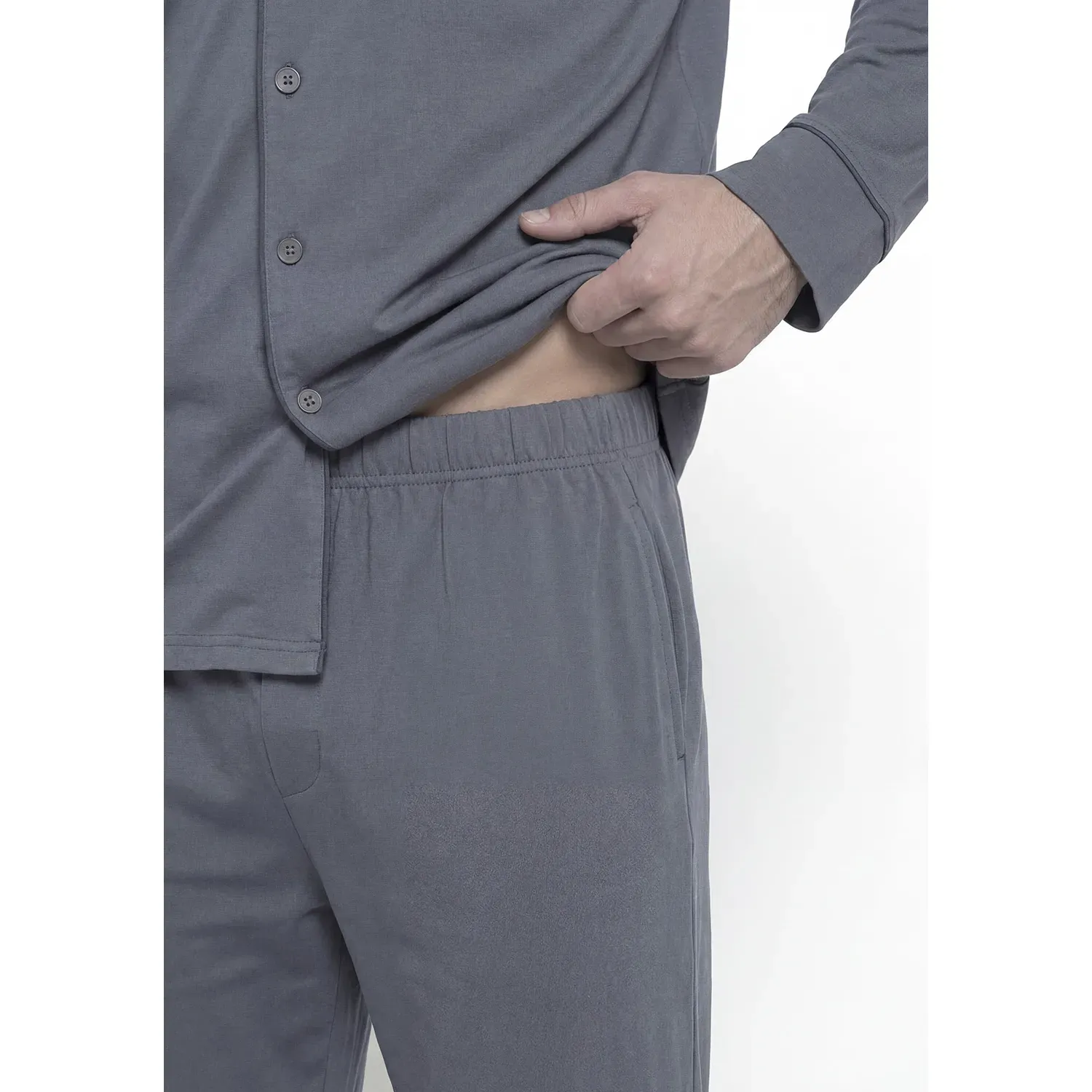 Pijama Kayser Hombre Pantalon Algodon color gris | Platanitos