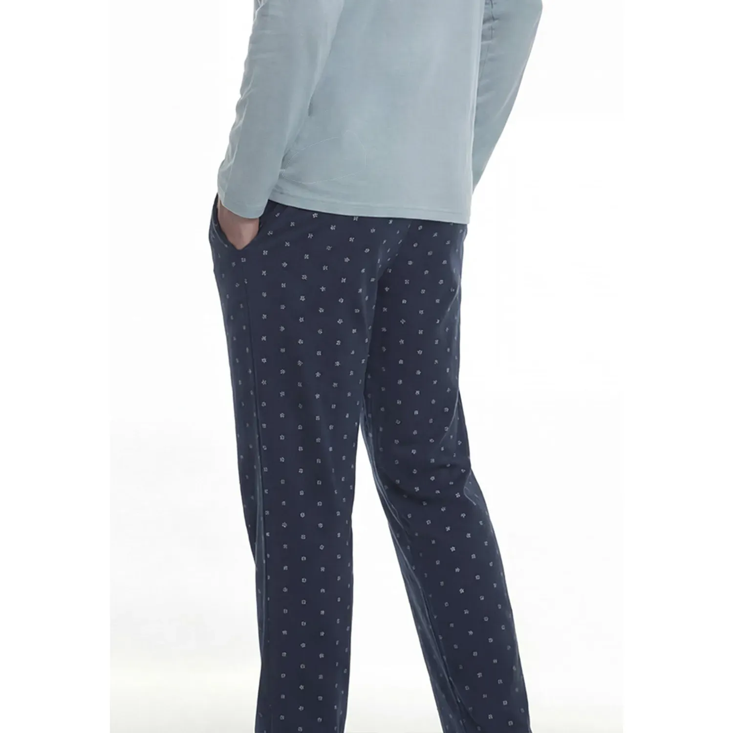 Pijama Kayser Hombre Pantalon Algodon color verde | Platanitos