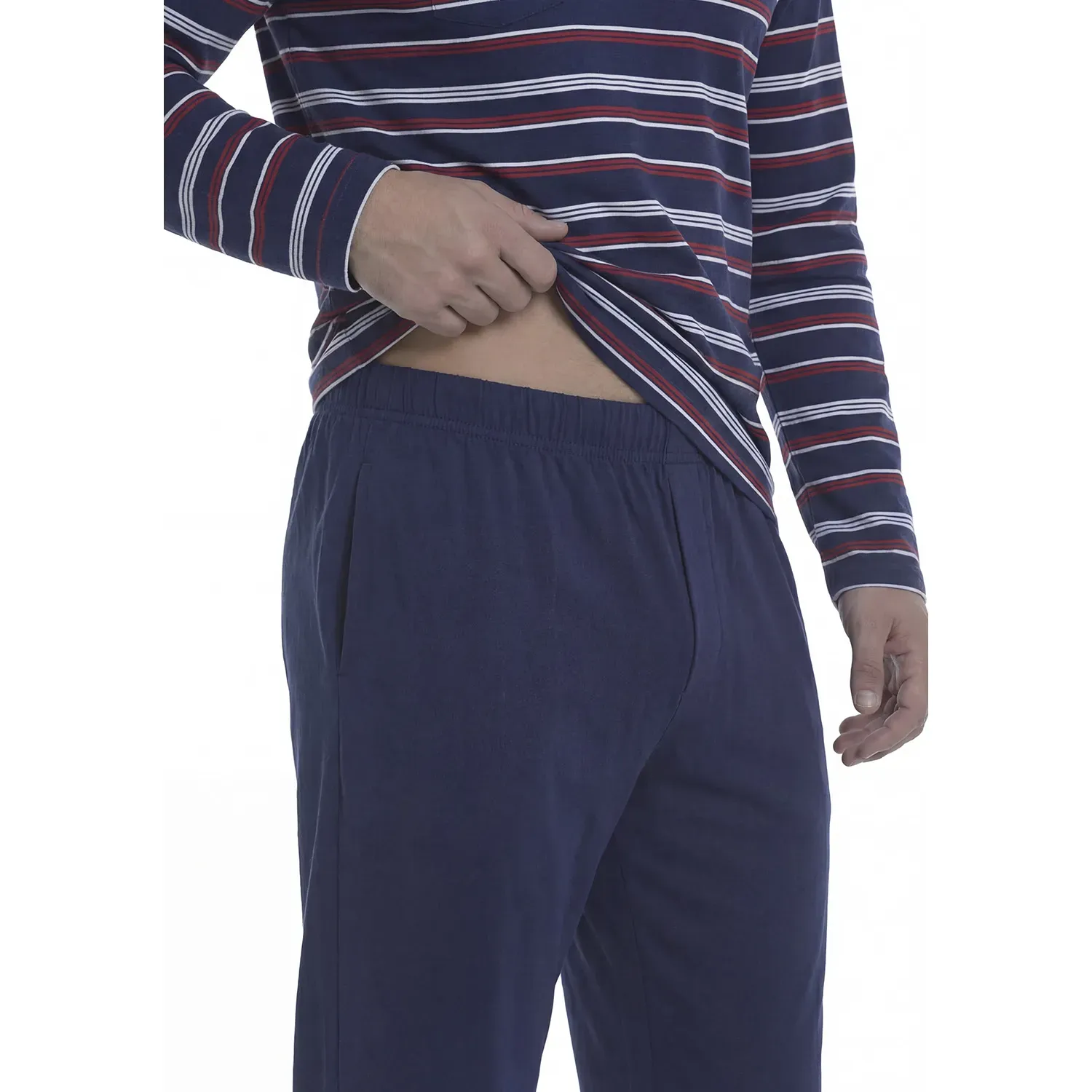 Pijama Kayser Hombre Pantalon Algodon color rojo | Platanitos