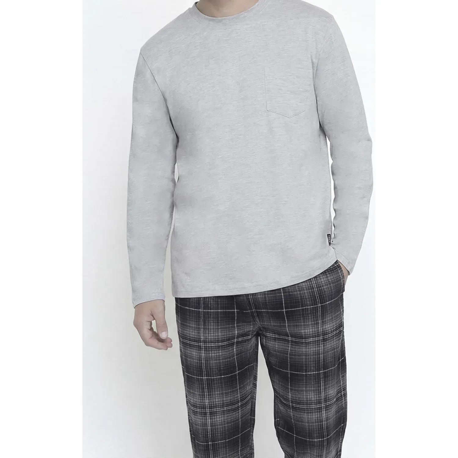 Pijama Kayser Hombre Pantalon Algodon color gris | Platanitos