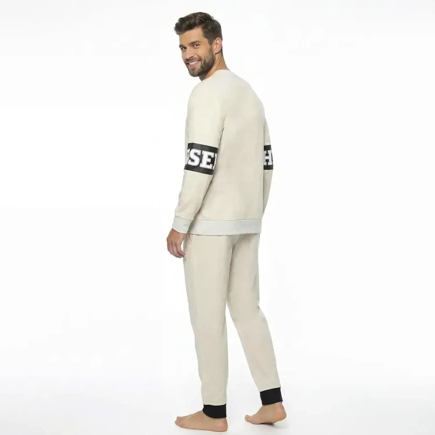 Pijama Kayser Hombre Pantalon French Terry color melon | Platanitos