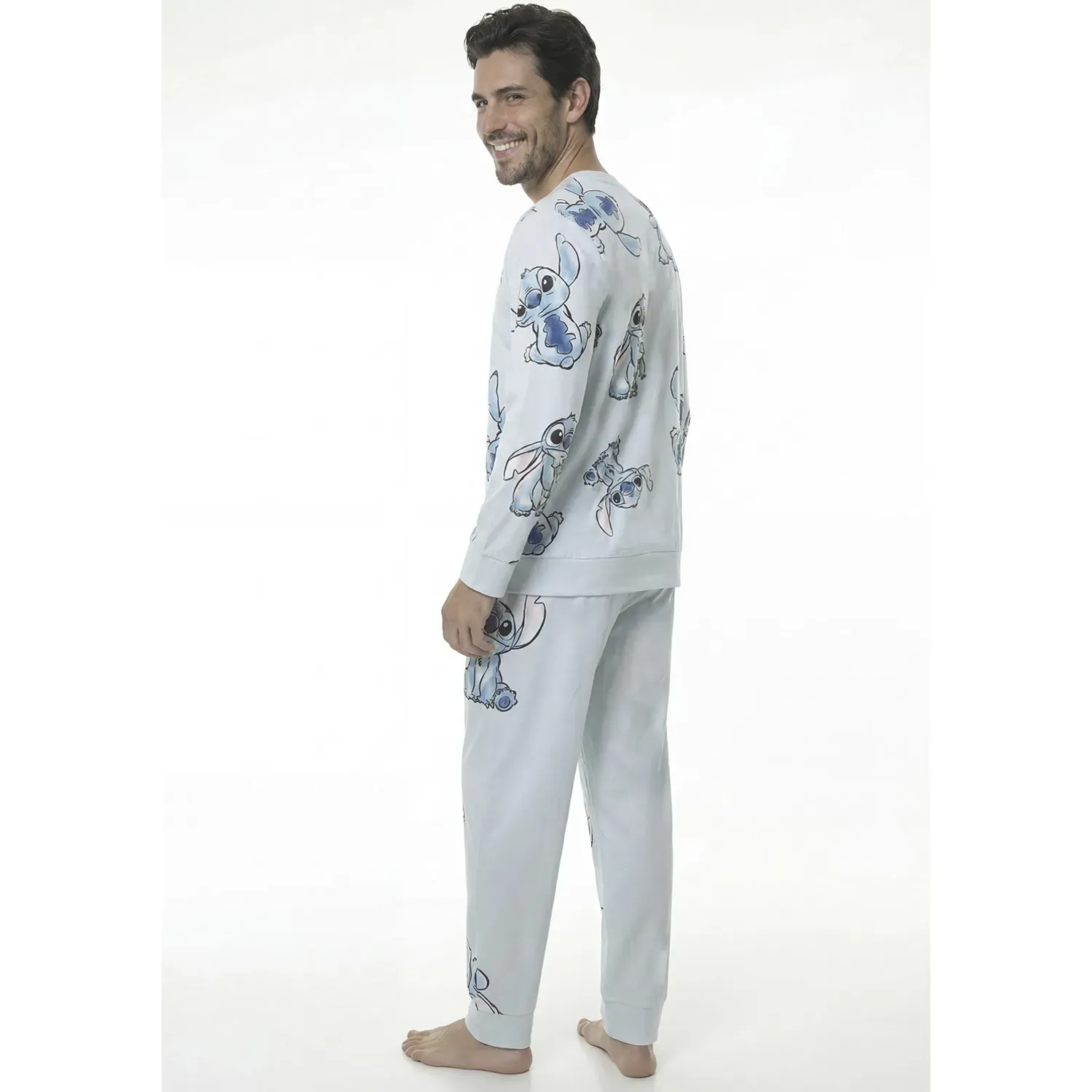 Pijama Kayser Hombre Pantalon Plush color celeste | Platanitos