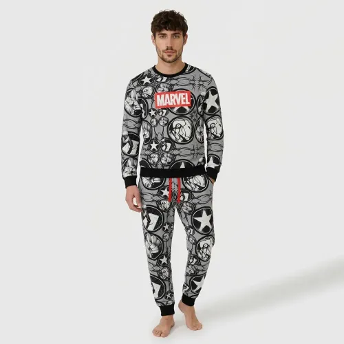 Pijama Kayser Hombre Pantalon Plush color negro | Platanitos