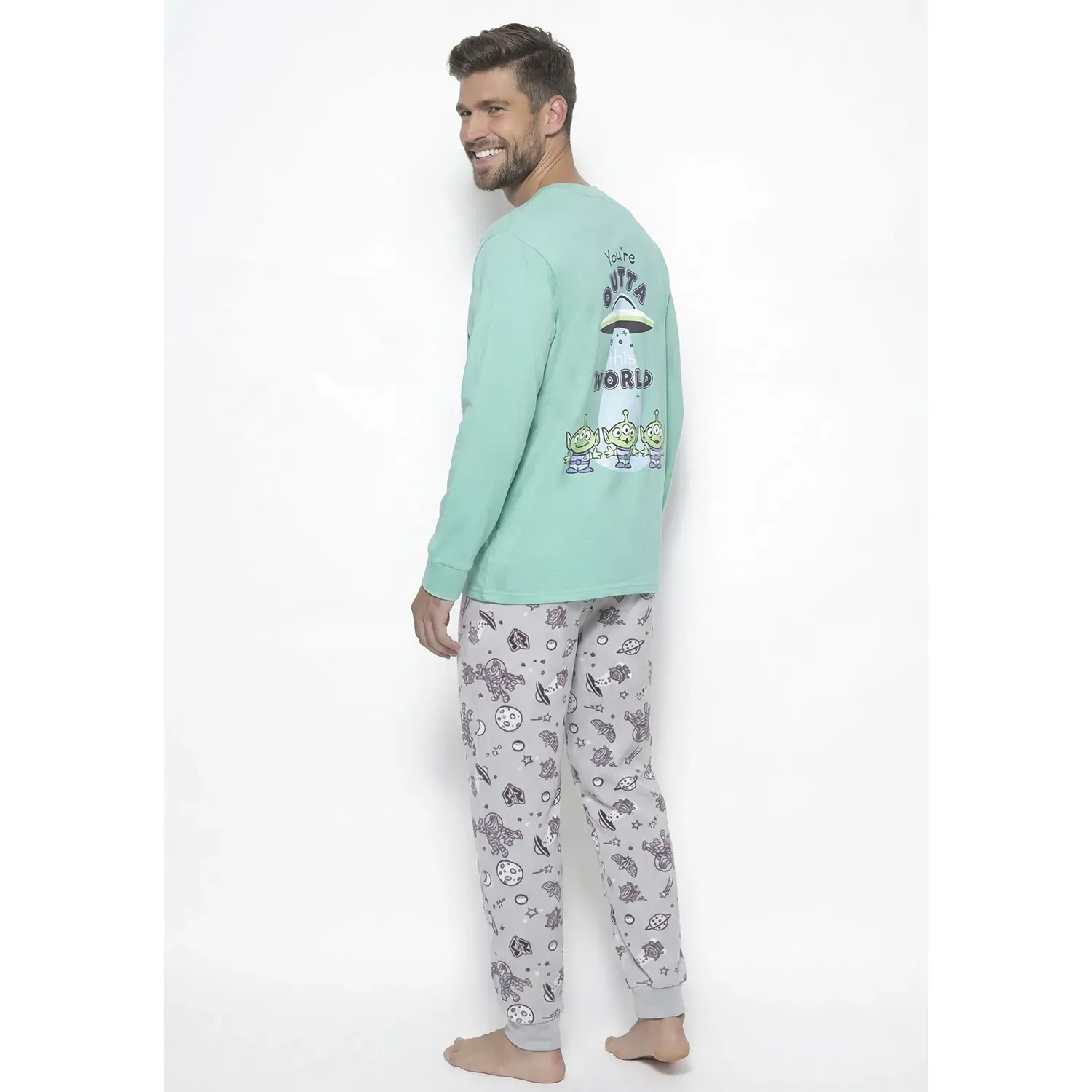 Pijama Kayser Hombre Pantalon Polar color verde | Platanitos