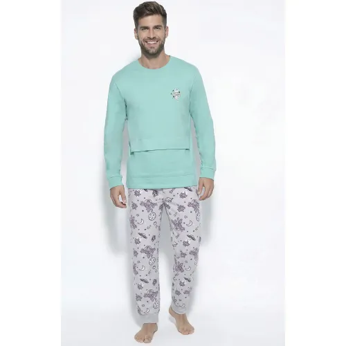 Pijama Kayser Hombre Pantalon Polar color verde | Platanitos