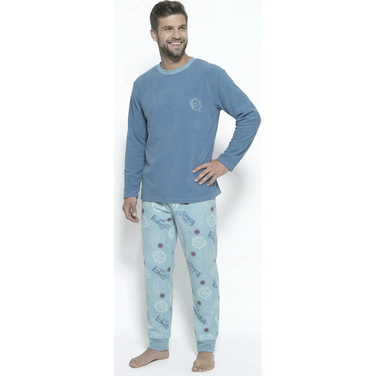 Pijama Kayser Hombre Pantalon Polar color acero | Platanitos
