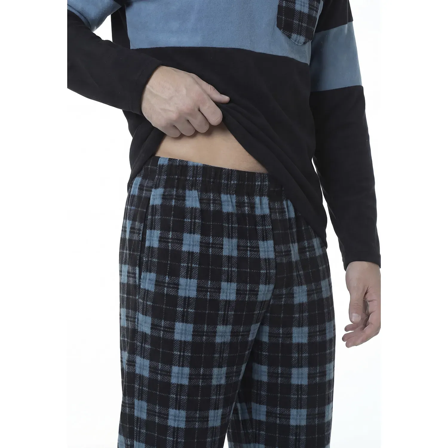 Pijama Kayser Hombre Pantalon Polar color negro | Platanitos