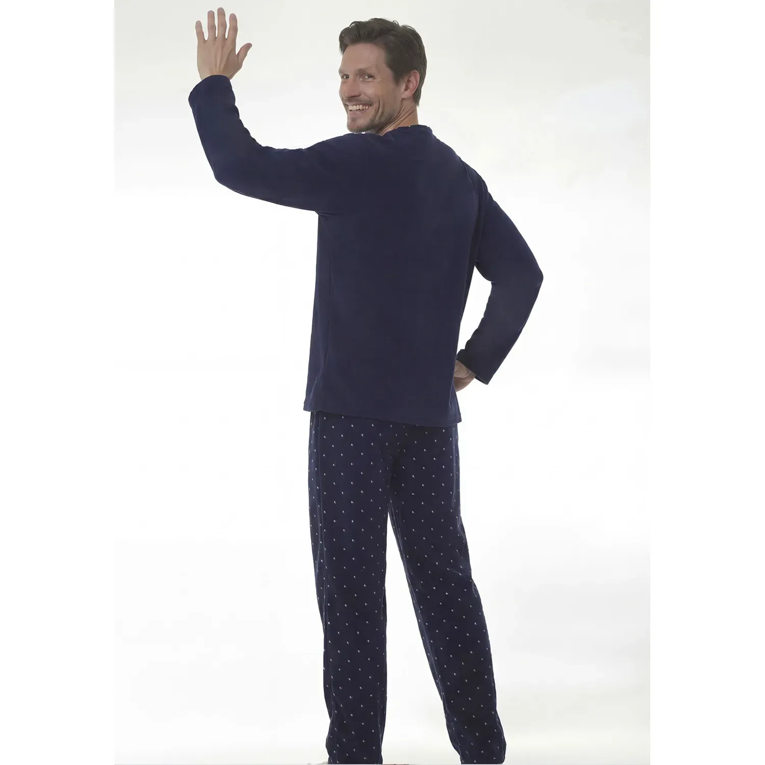 Pijama Kayser Hombre Pantalon Polar color azul | Platanitos