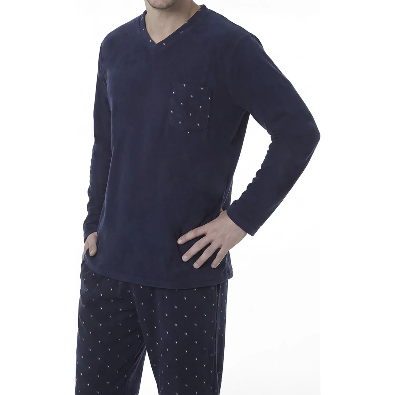 Pijama Kayser Hombre Pantalon Polar color azul | Platanitos