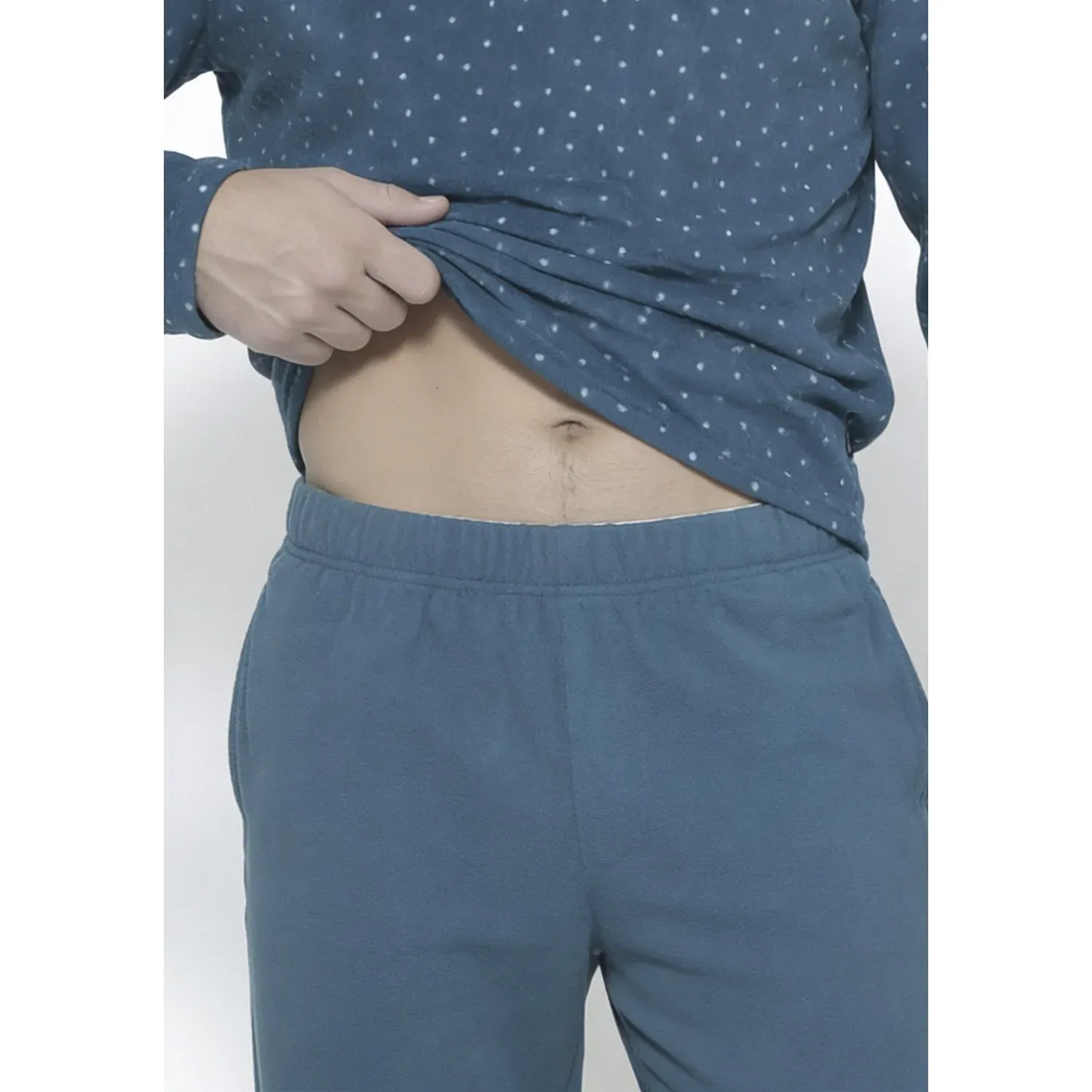 Pijama Kayser Hombre Pantalon Polar color petroleo | Platanitos