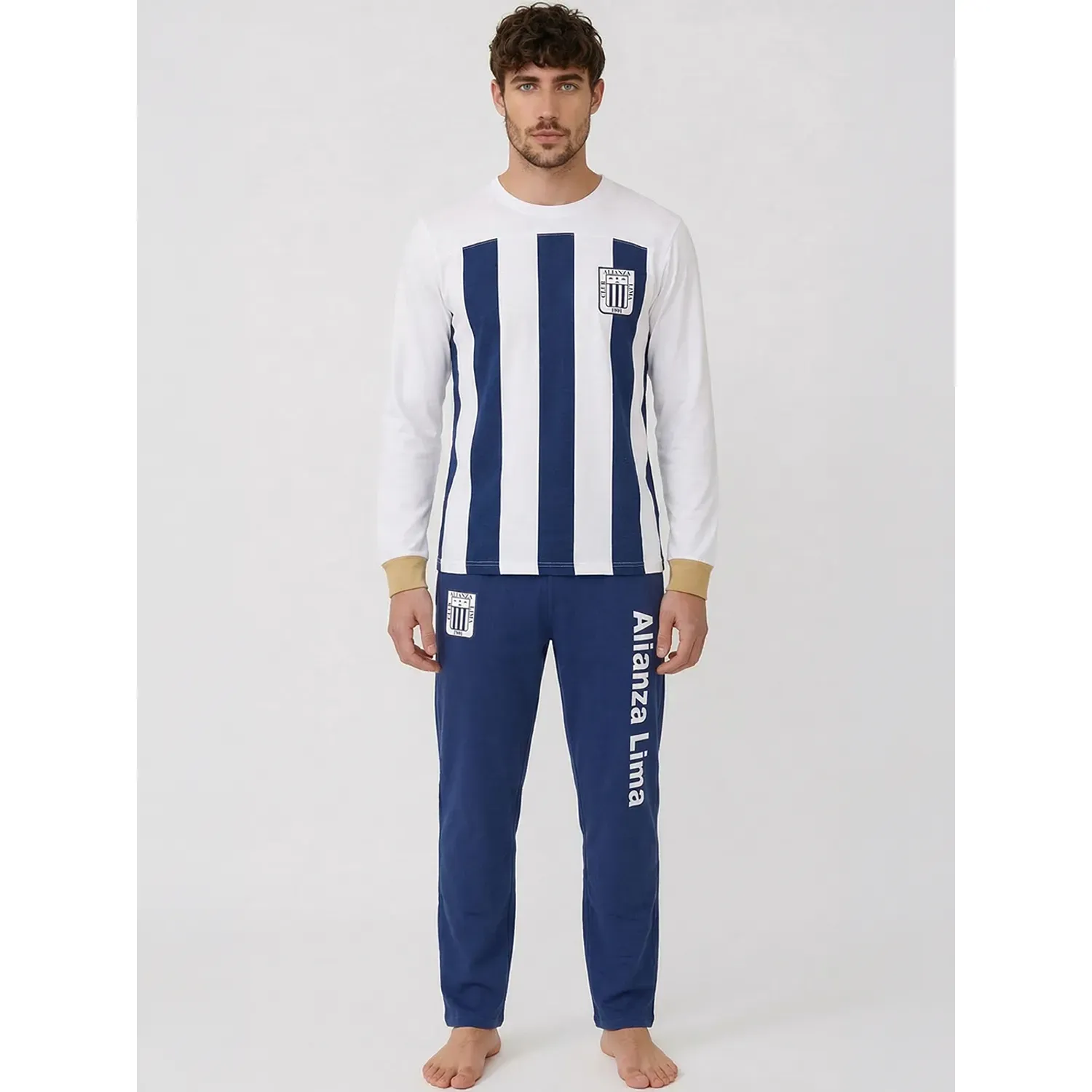 Pijama Kayser Hombre Pantalon Poliester color azul | Platanitos