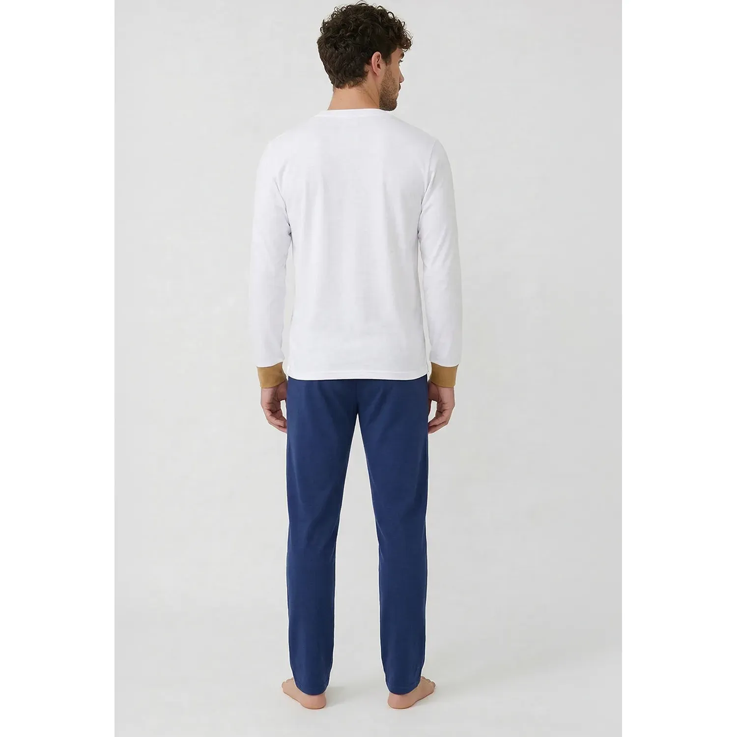 Pijama Kayser Hombre Pantalon Poliester color azul | Platanitos