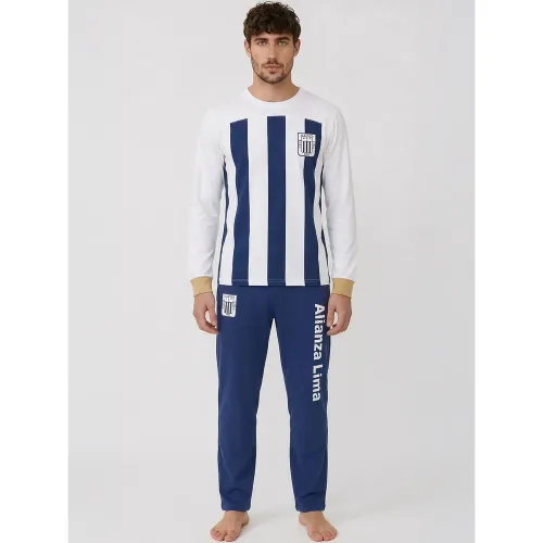 Hombre Kayser Azul Pijama Hombre Pantalon Poliester