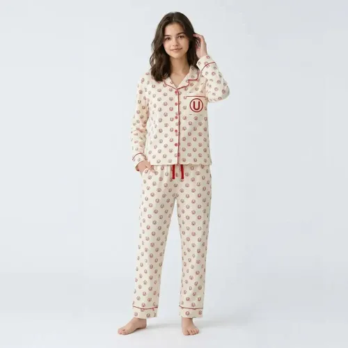 Pijama Kayser Jovencita Pantalon Algodon color beige | Platanitos