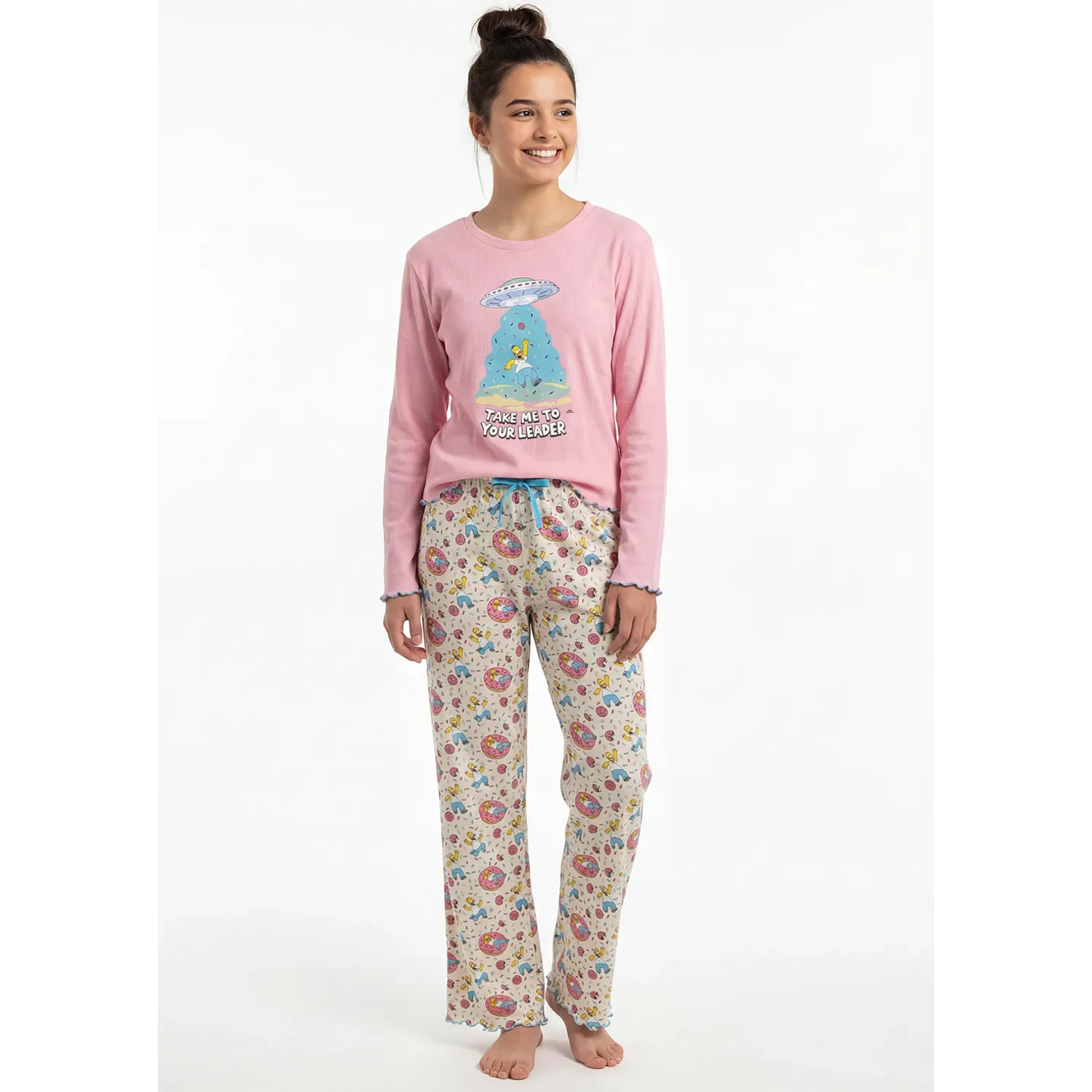 Pijama Kayser Jovencita Pantalon Algodon color rosado | Platanitos