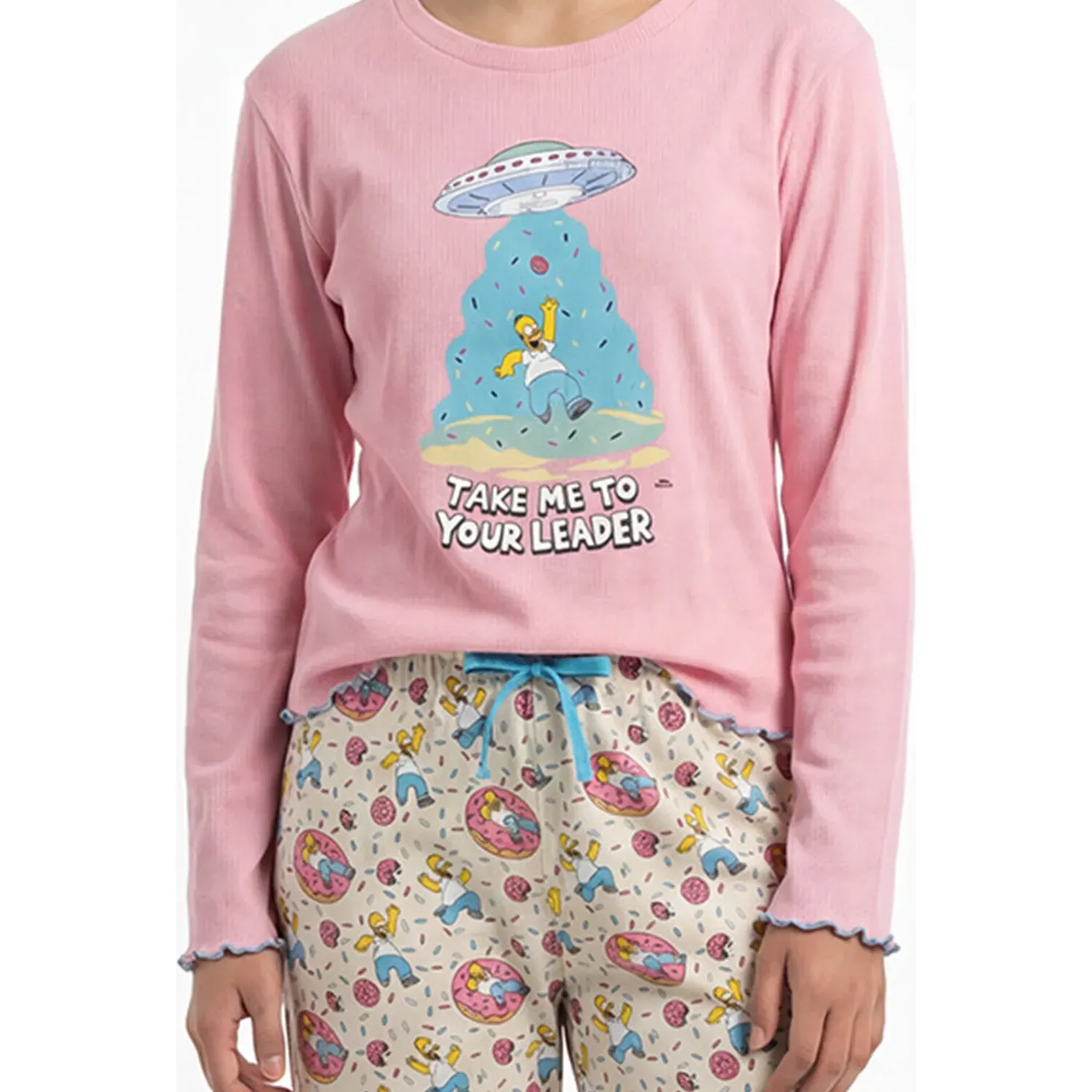 Pijama Kayser Jovencita Pantalon Algodon color rosado | Platanitos