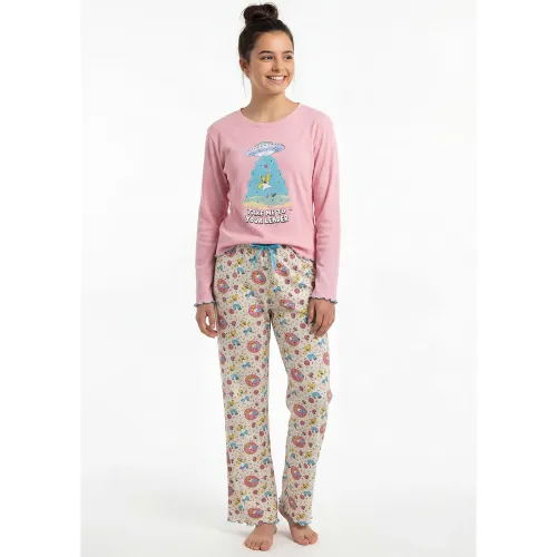 Pijama Kayser Jovencita Pantalon Algodon color rosado | Platanitos