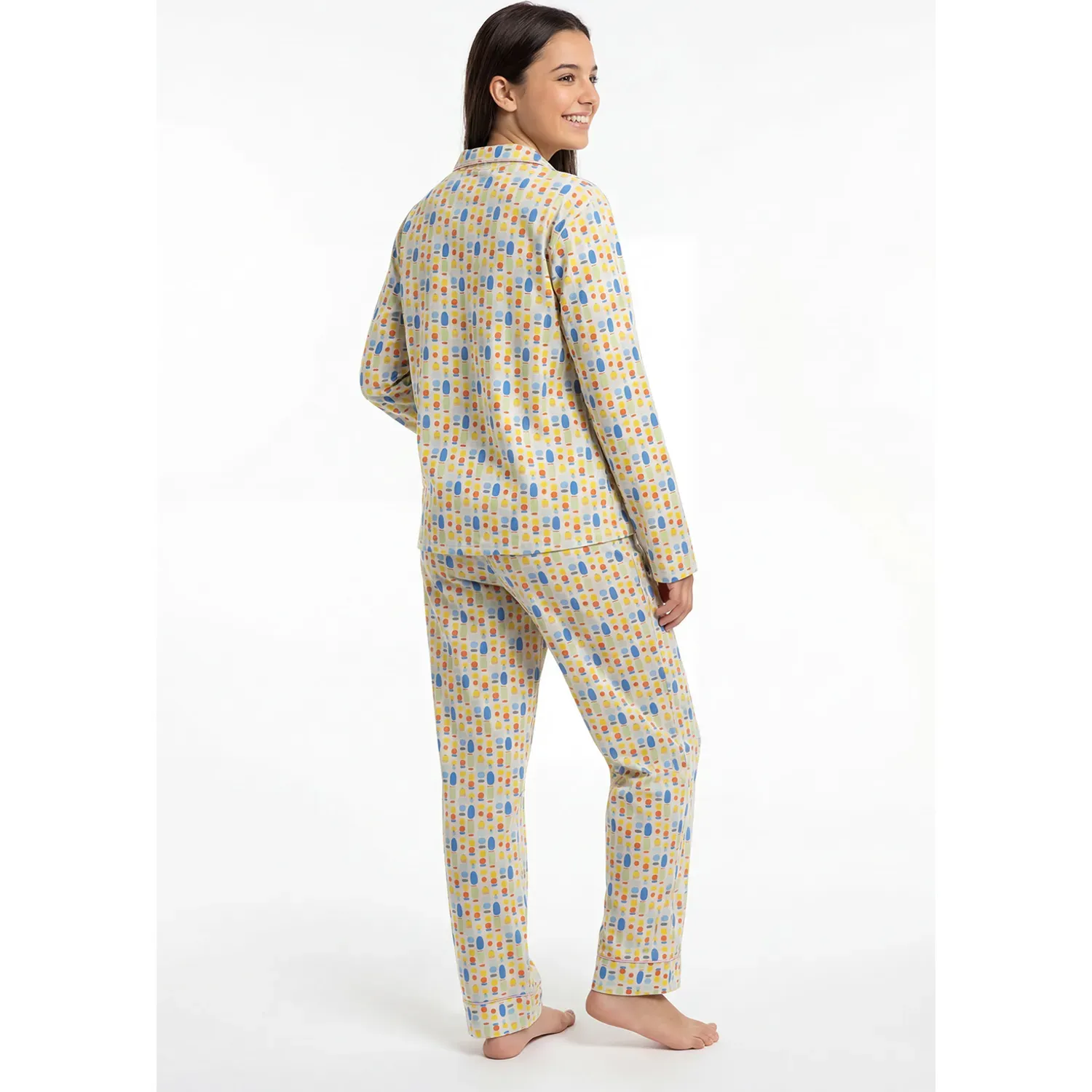 Pijama Kayser Jovencita Pantalon Algodon color blanco | Platanitos
